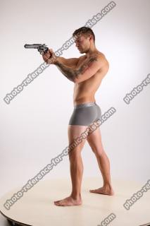 Piero Pose With Revolver